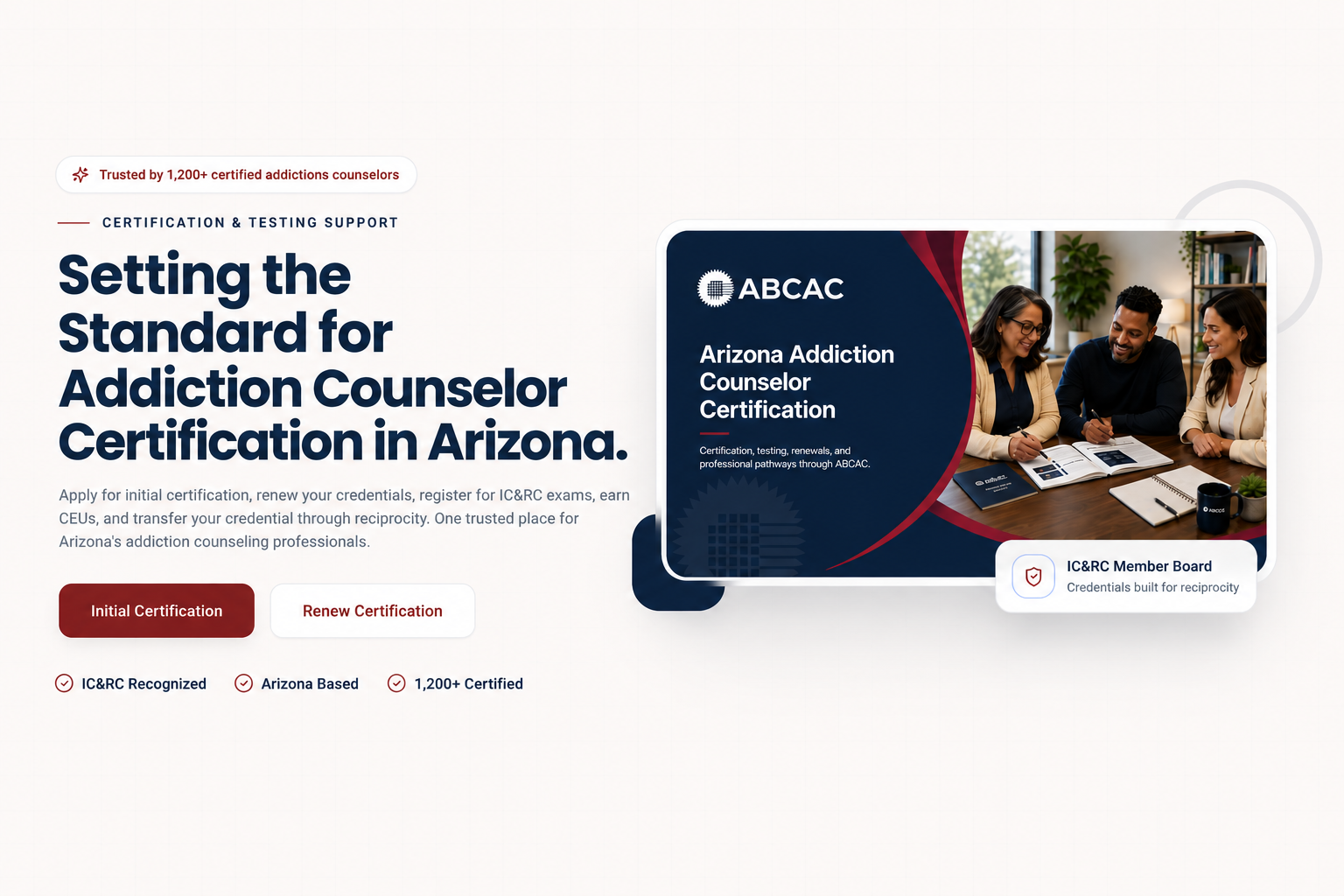 ABCAC website